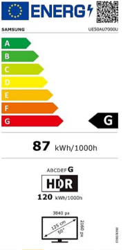 SAMSUNG UE50AU7000 UXTK 50''UHD 4K SMART LED