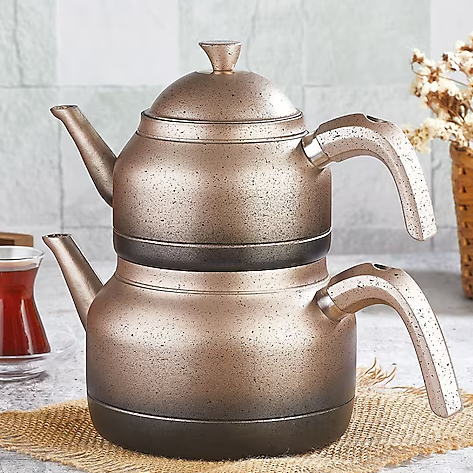 Kahramanlar Milano Granit Çaydanlık Vizon