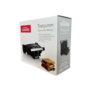 SCHAFER TOSTÇUMM TOST MAKİNESİ - SİYAH SCH0002