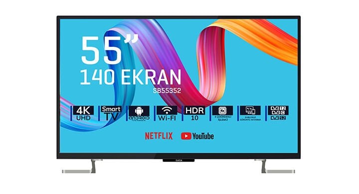 SABA SB55F351 55'' ULTRA HD 4K Android Smart Led Tv