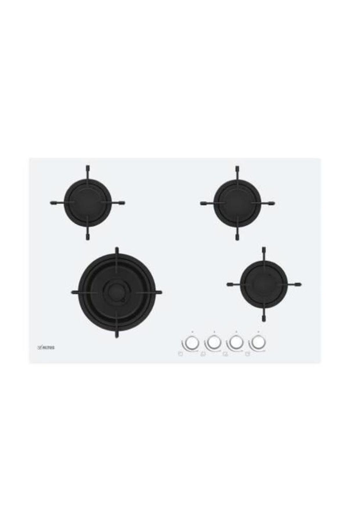 Altus ALA 175 GW 75 cm Wok Gözlü Beyaz Cam Ankastre Ocak (Lpg)