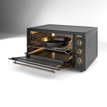 FERRE 45-710-ML SİYAH RUSTİK MİNİ FIRIN (0+7)