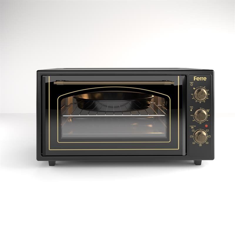 FERRE 45-710-ML SİYAH RUSTİK MİNİ FIRIN (0+7)