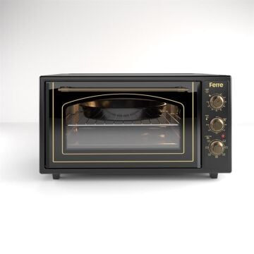 FERRE 45-710-ML SİYAH RUSTİK MİNİ FIRIN (0+7)